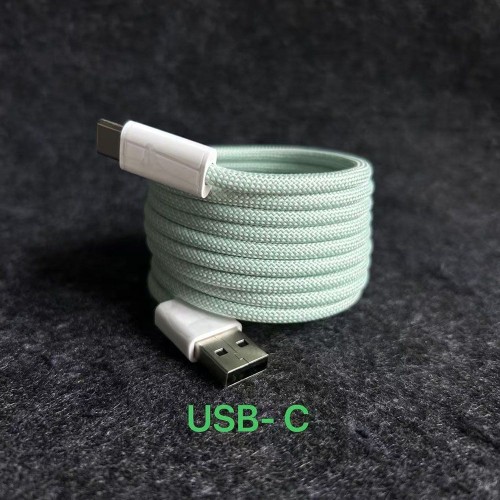 Wholesale Magnetic PD240W 100W 60W Braided Type C Usb Fast Charging Cable Data Cables For iPhone 16 15