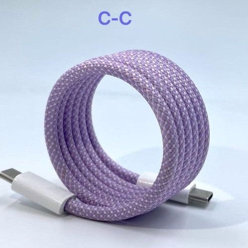 Wholesale Magnetic PD240W 100W 60W Braided Type C Usb Fast Charging Cable Data Cables For iPhone 16 15