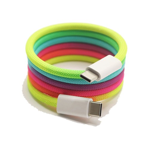 Wholesale Magnetic PD240W 100W 60W Braided Type C Usb Fast Charging Cable Data Cables For iPhone 16 15